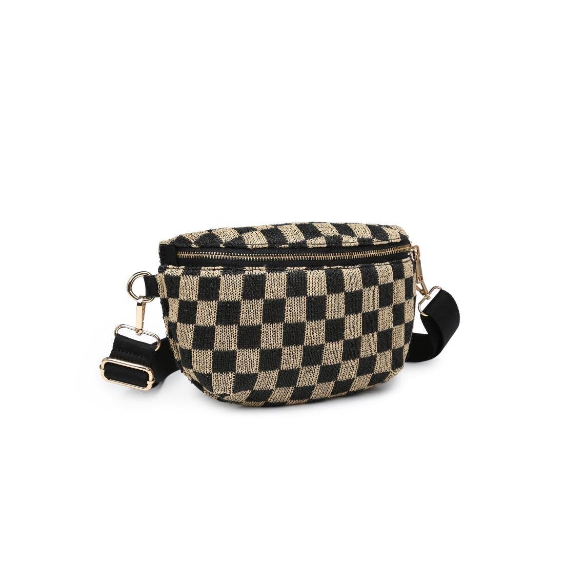 Gizelle Large Checker Belt Bag