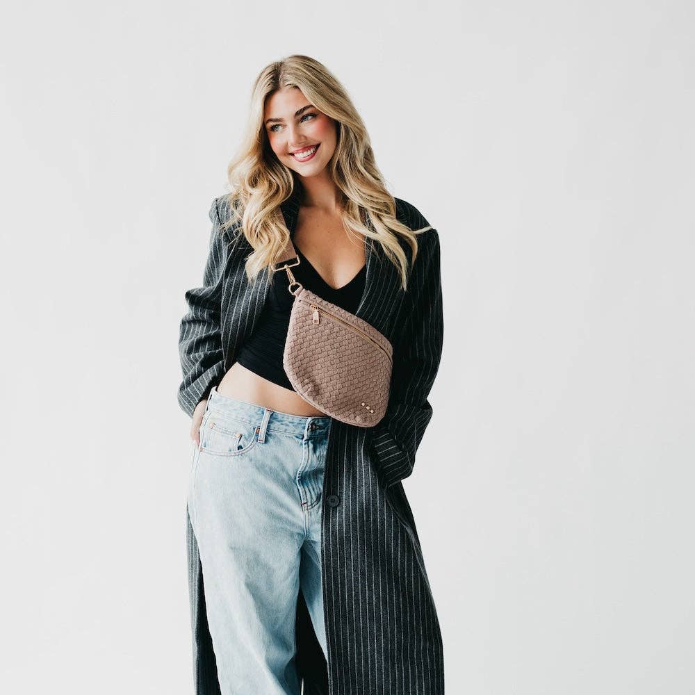 Westlyn Suede Woven Bum Bag