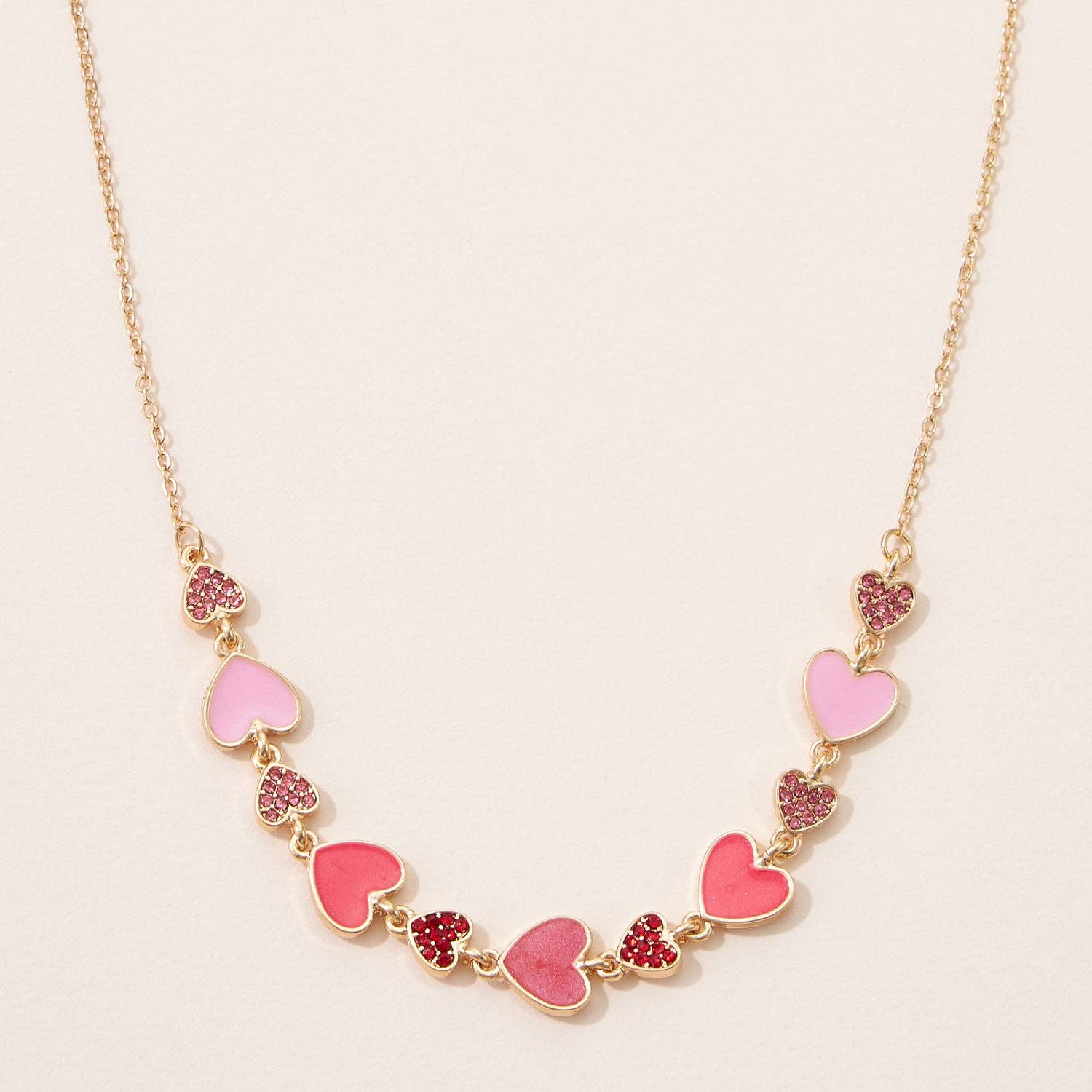 Heart Enamel Necklace for your Special Day including Valentine's Day