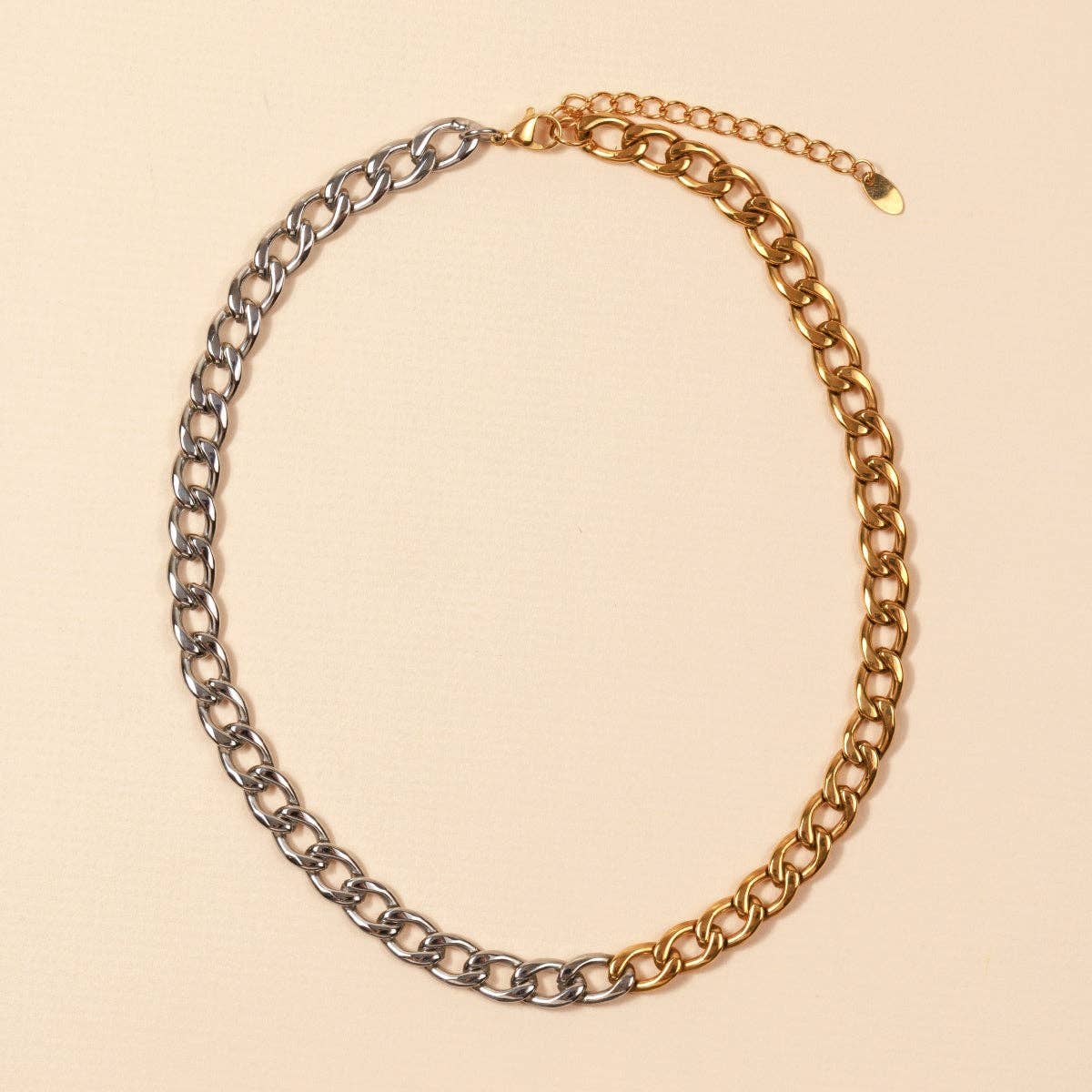 Hazel Gold & Silver 18K Gold Plated Stainless Steel Necklace