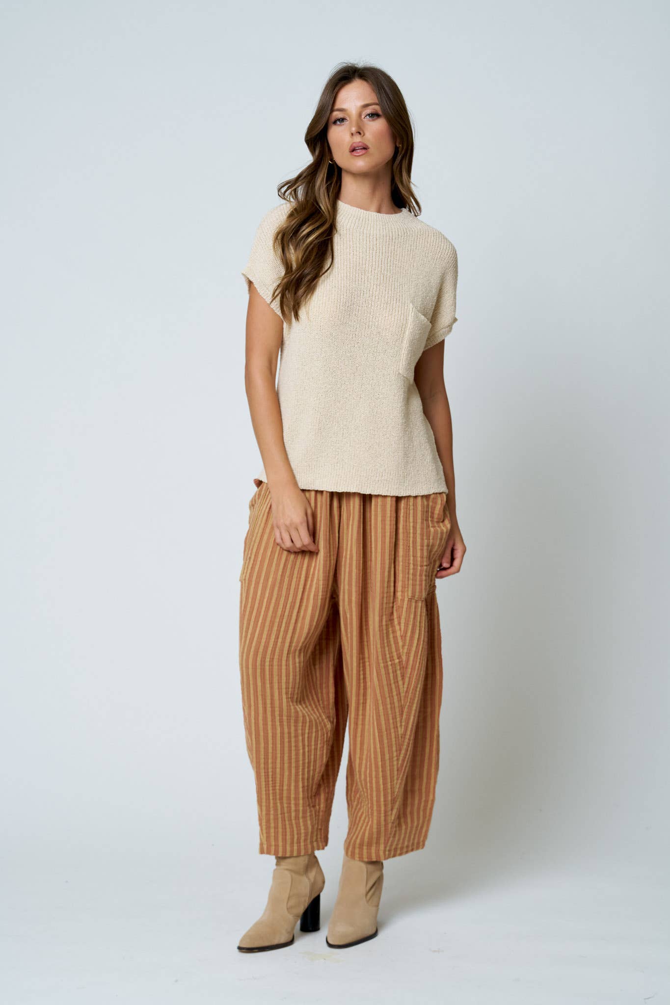 Deitz Short Sleeve Sweater Top (2 Colors!) PREORDER