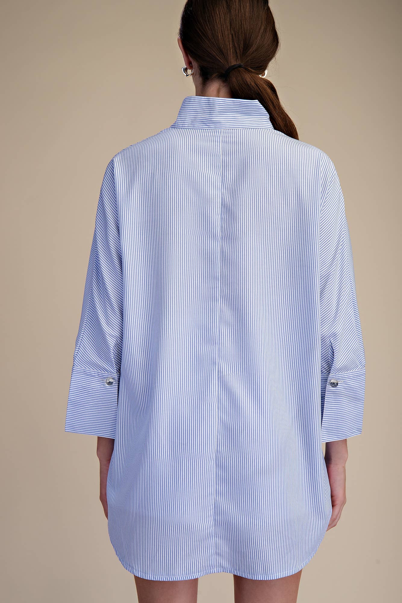 Mika Stand Neck Dolman Sleeves Shirt