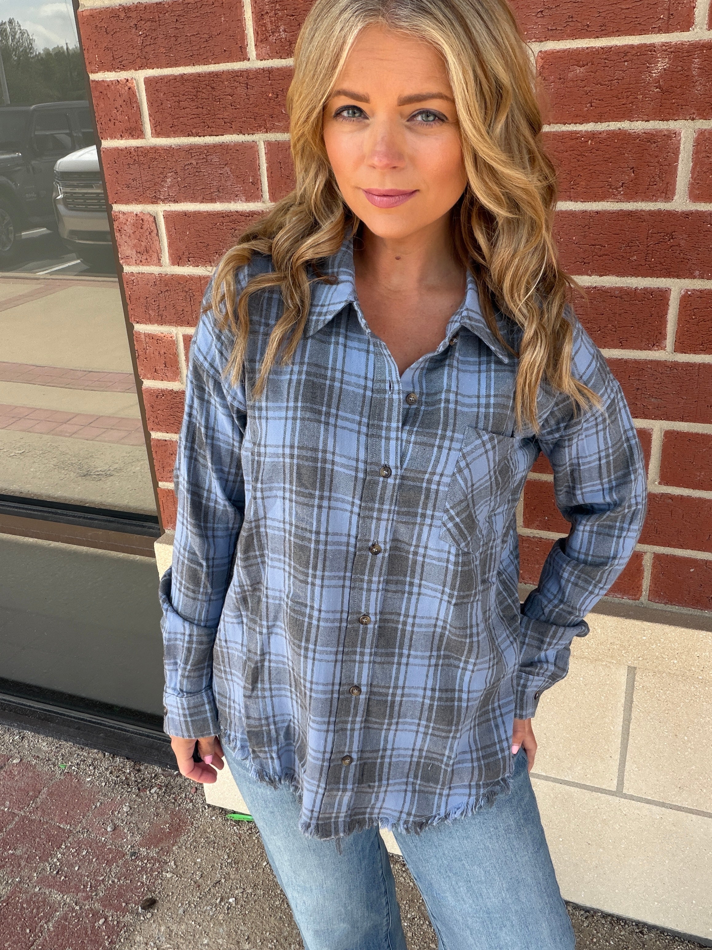 Herb Plaid Shirt -Large Only!