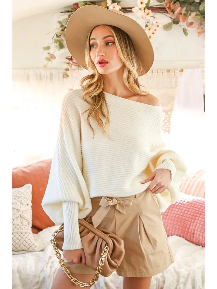 Donnie Boat Neck Sweater