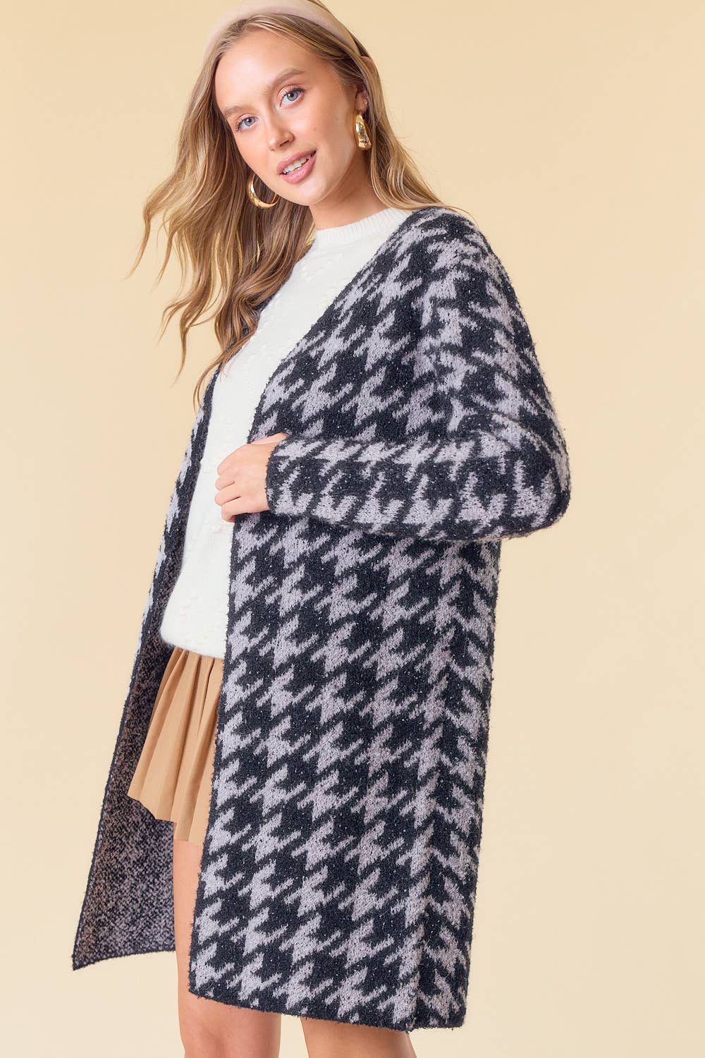 Galliston Houndstooth Cardigan FINAL SALE