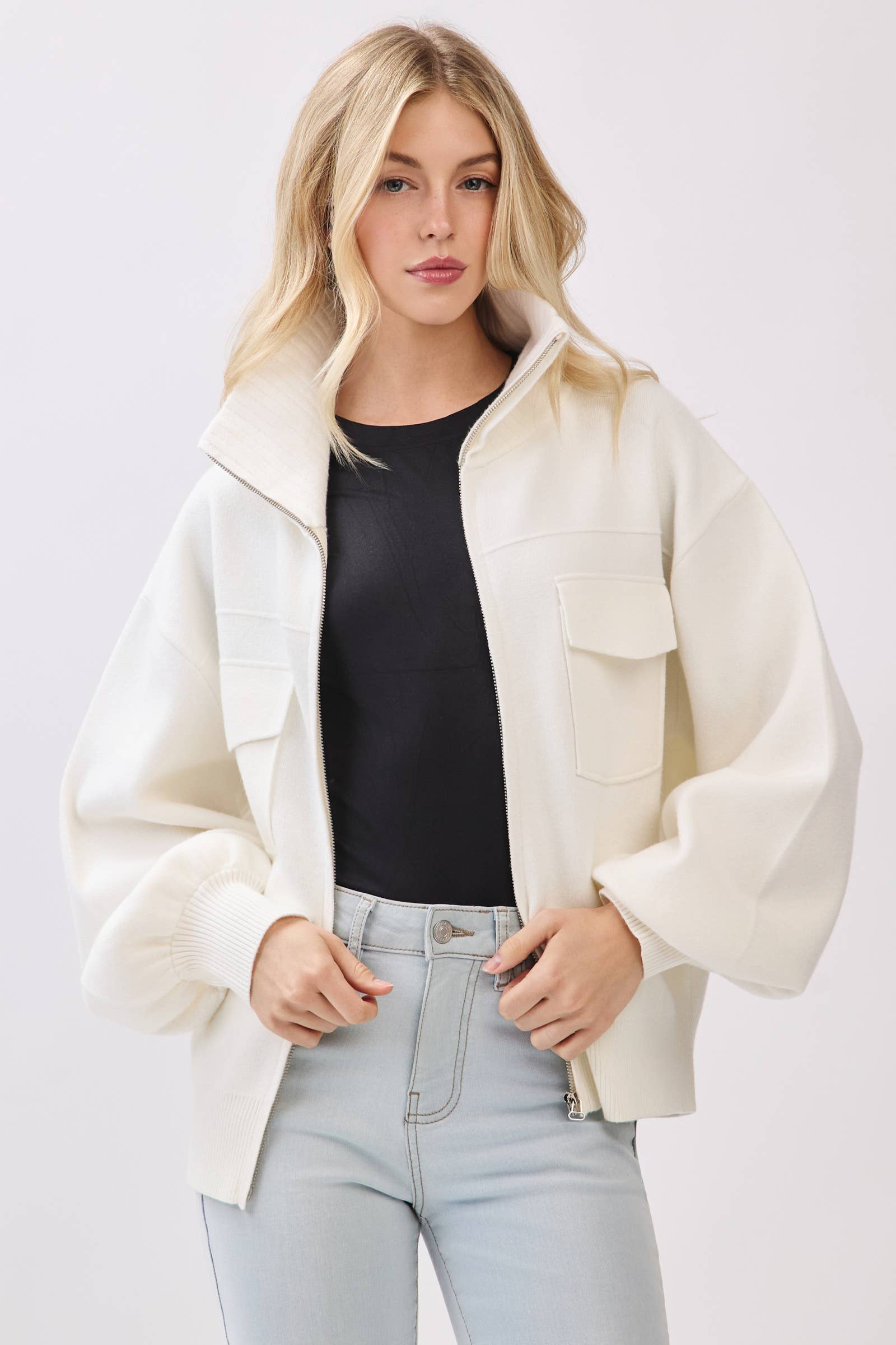 Vayle Sweater Bomber Jacket