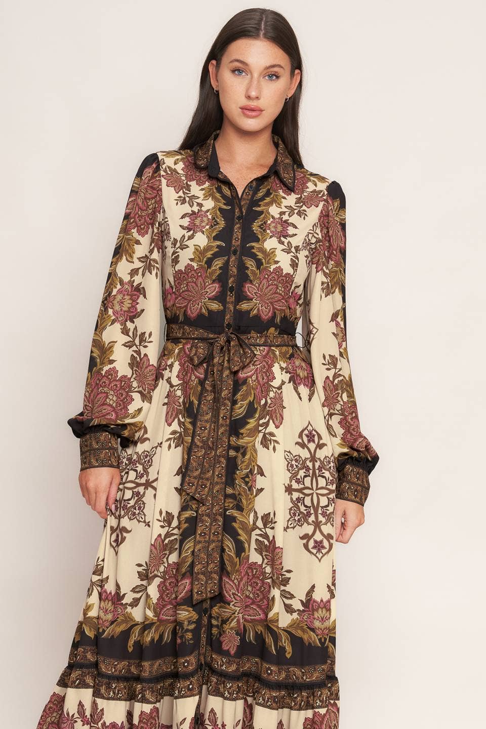 Mona Print Maxi Dress