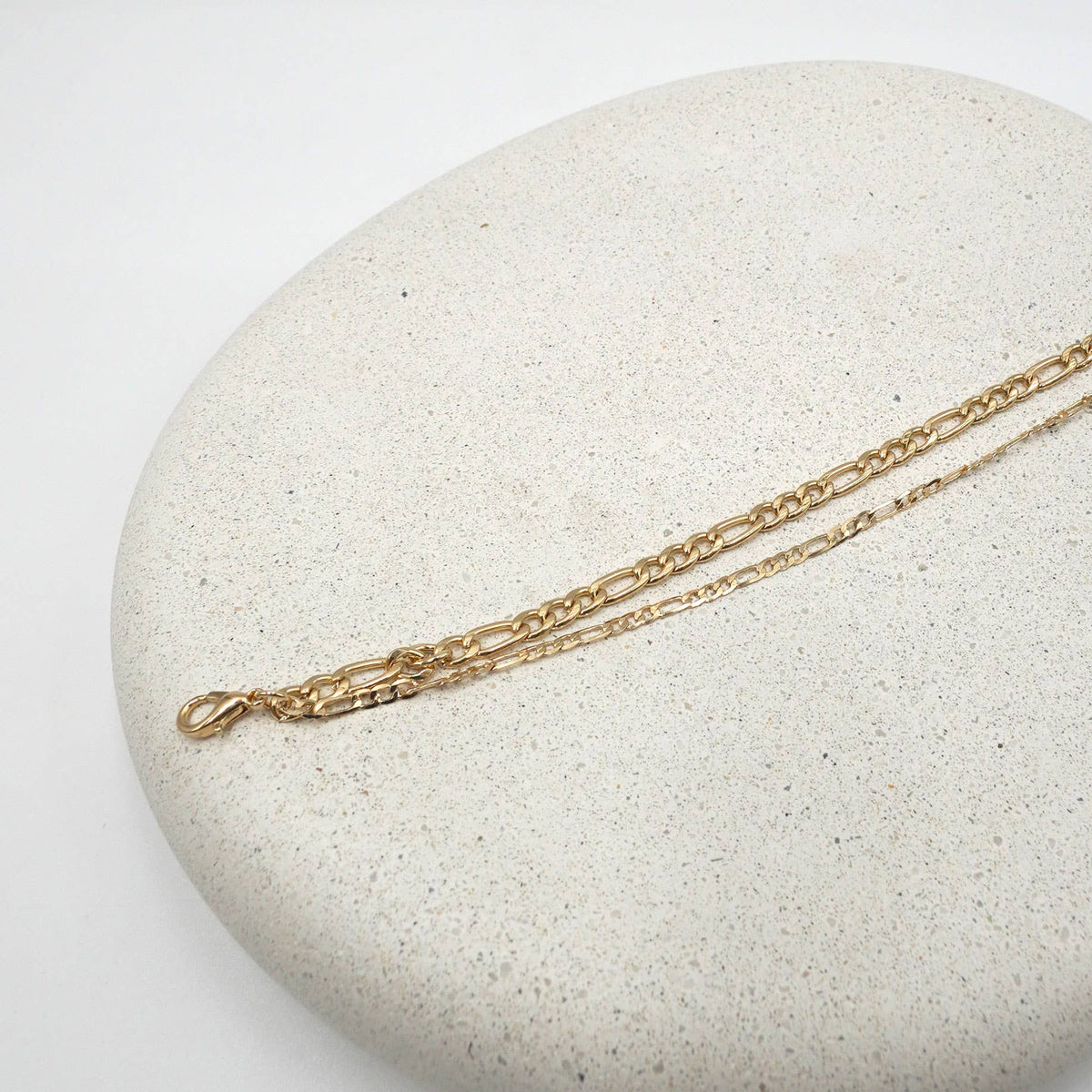 Diaz Gold Double-Layer Link Bracelet