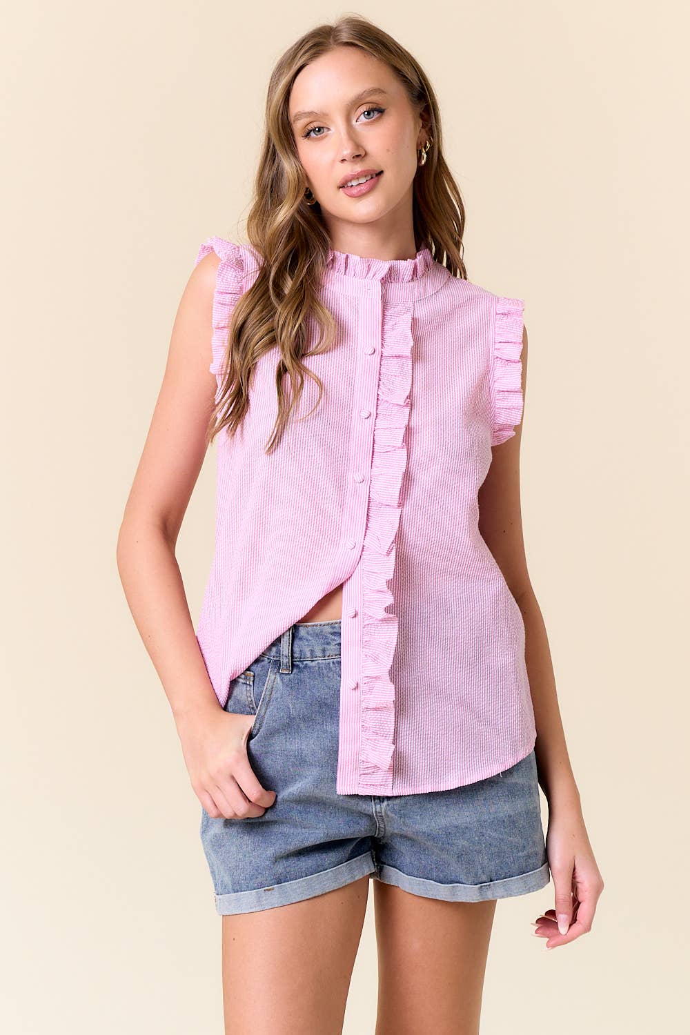 Rae Stripe Tank Shirt