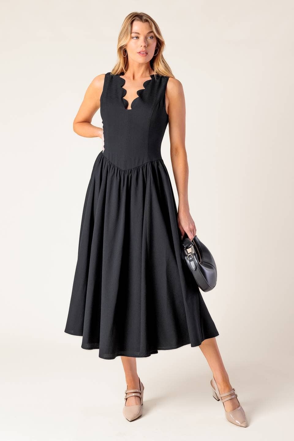 Sulley Scallop Dress