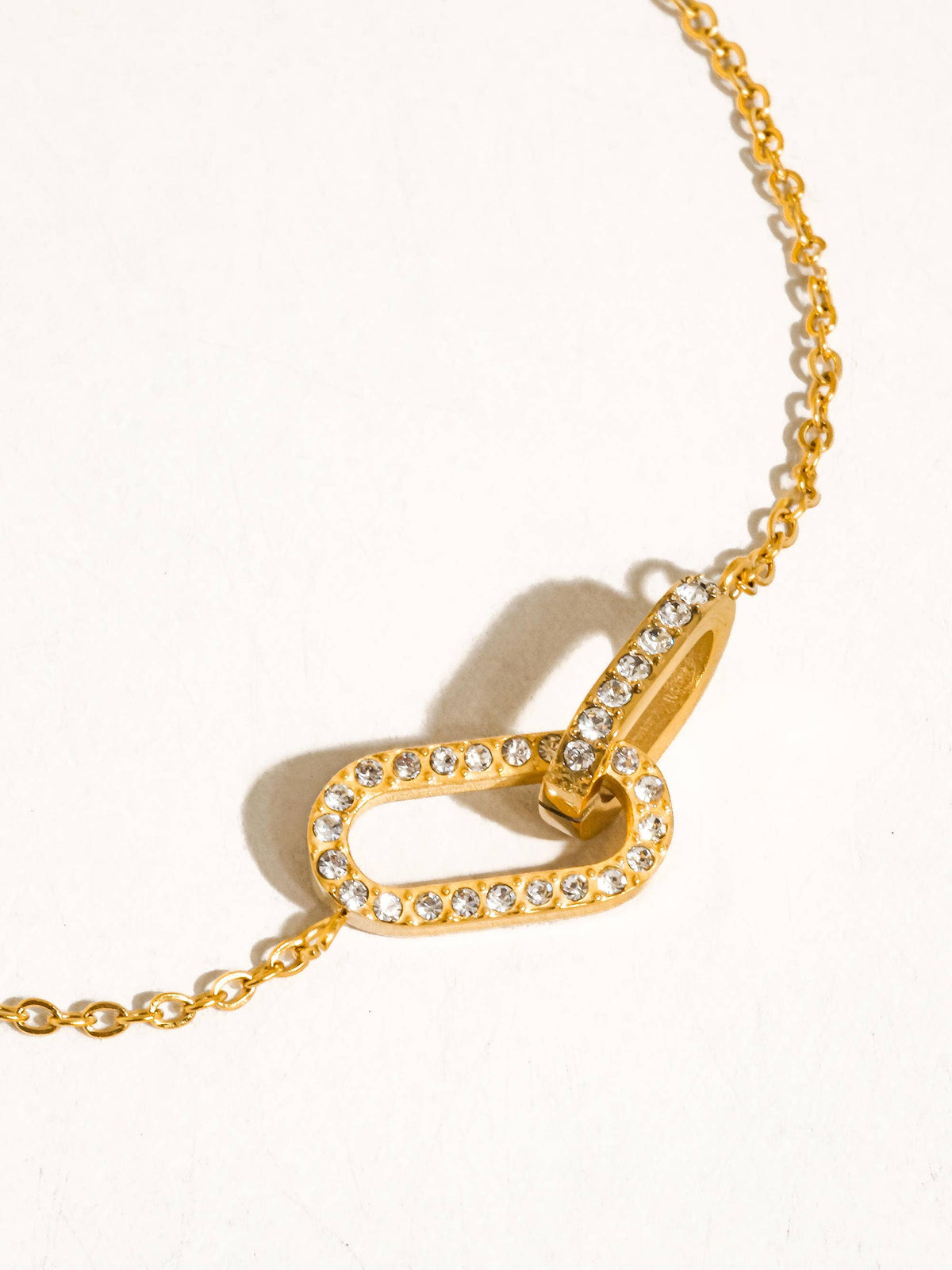 Flânerie by MAIQ Priamo 18K Gold Non-Tarnish CZ Chain Necklace
