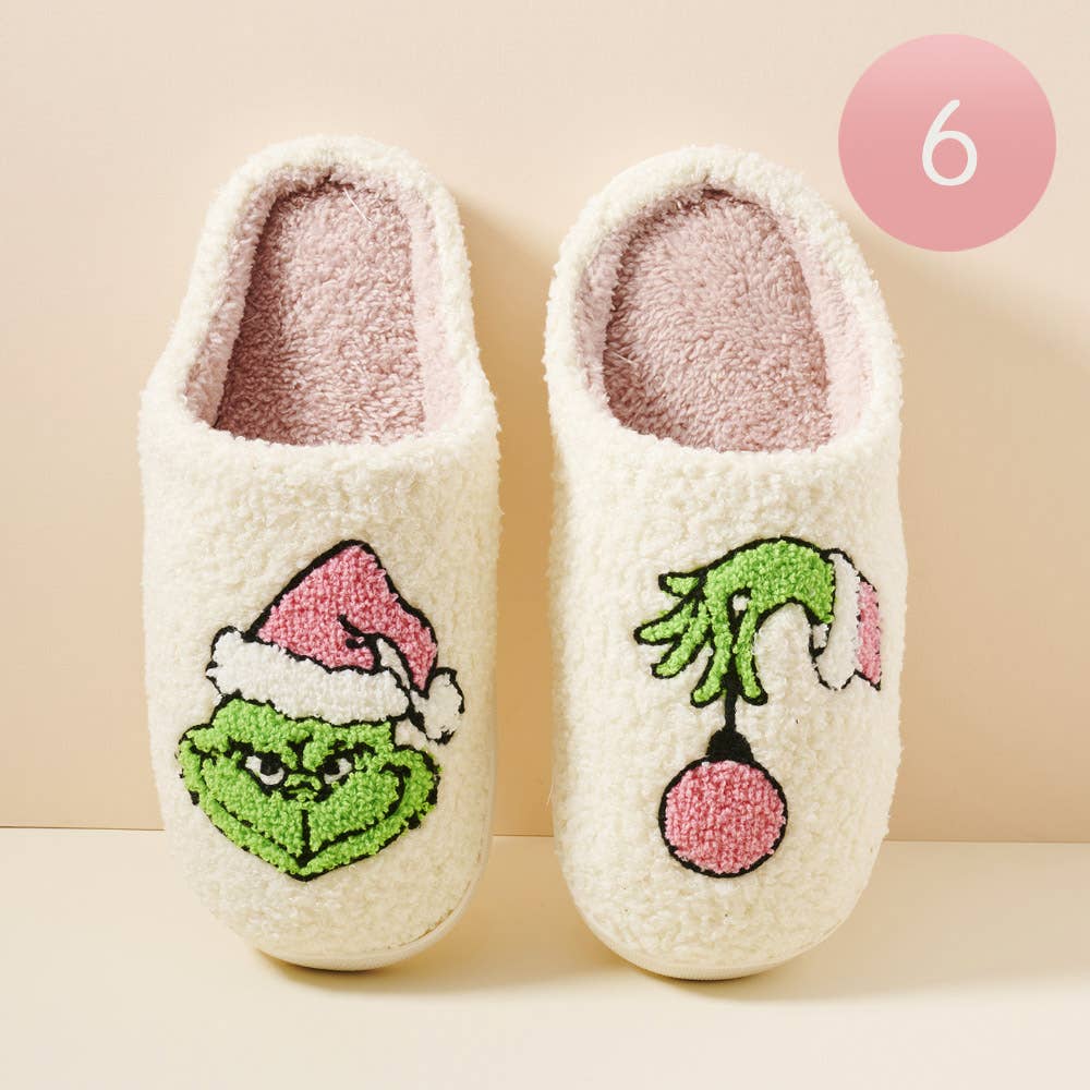 Christmas Grinch Slippers PREORDER