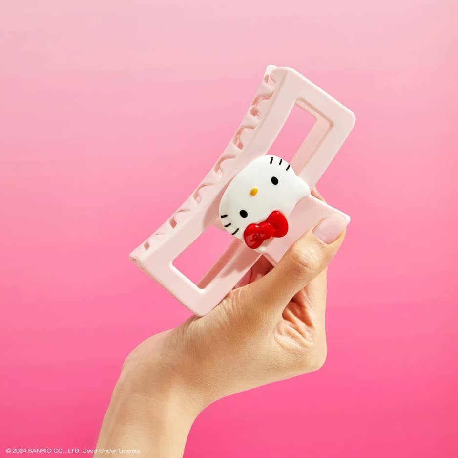 KITSCH Hello Kitty x Kitsch Recycled Jumbo Open ClawClip-Kitty Face