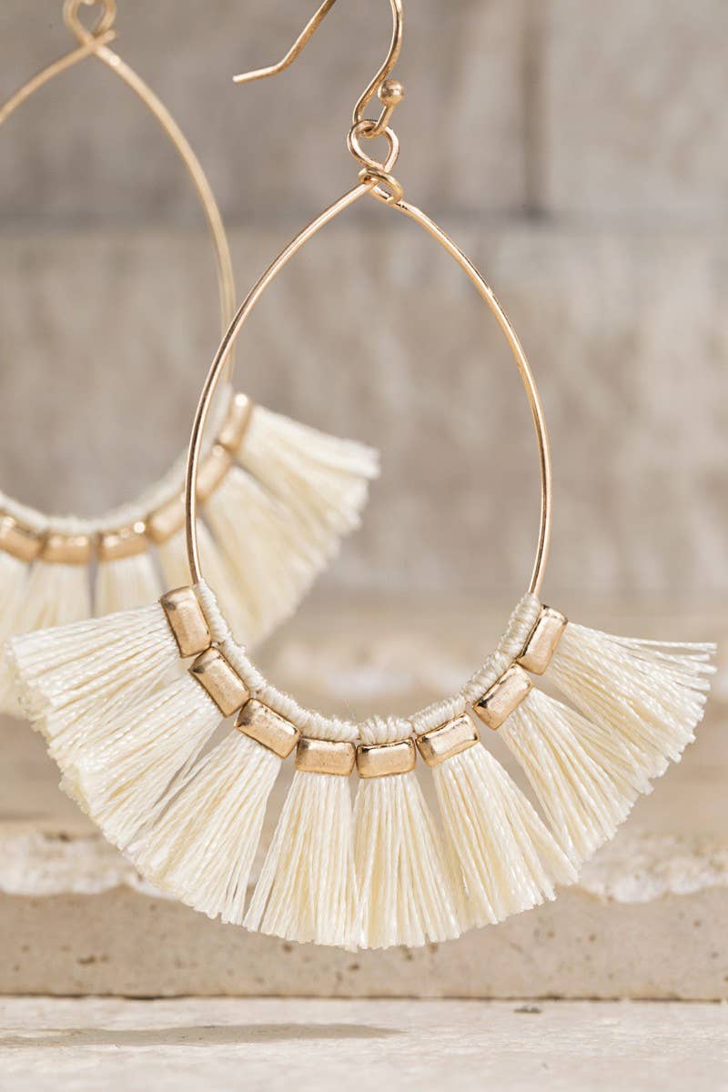 Fine Thread Fish Hook Earrings (3 Colors!)