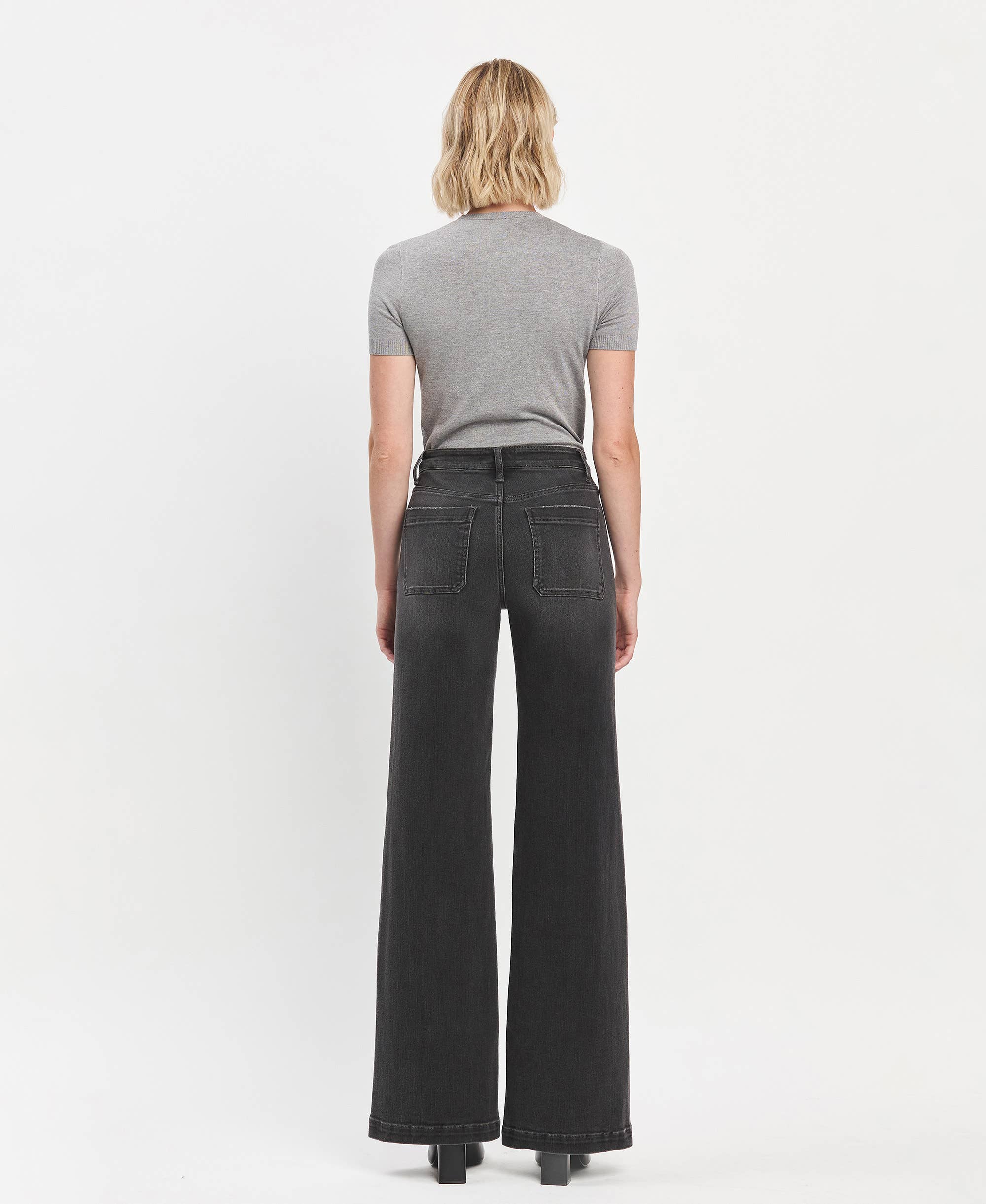Vervet Rafferty High Rise Wide Trouser Jeans PREORDER