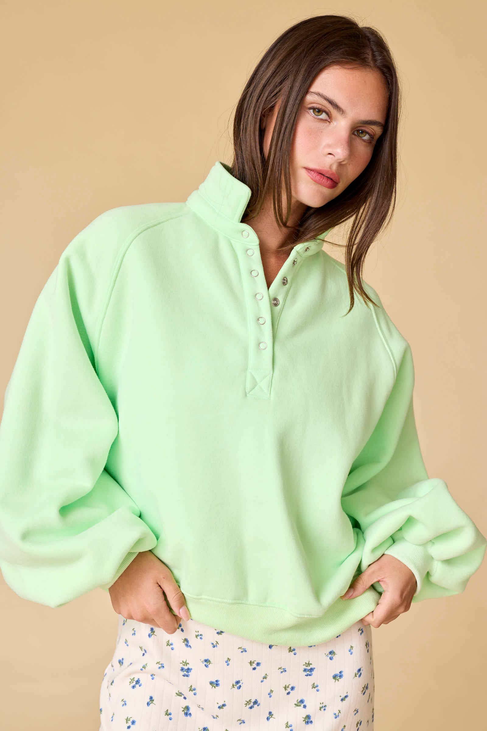 Piper Snap Button Collared Sweater BESTSELLER