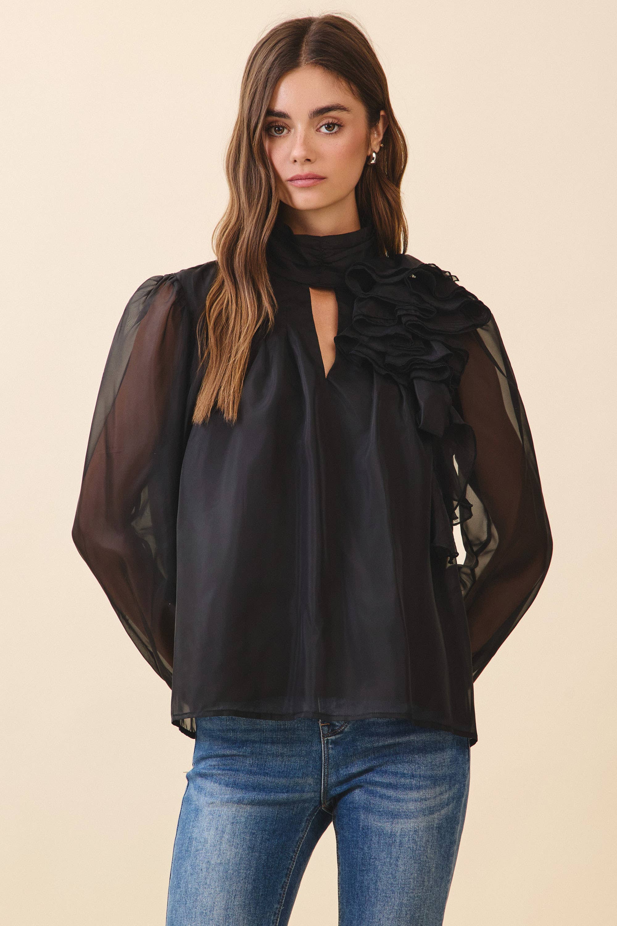 Heather Organza Blouse