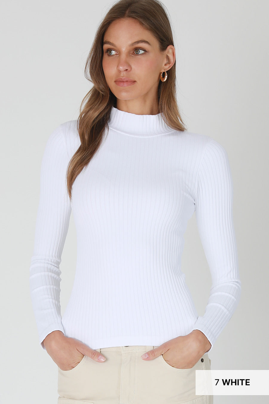 Nikibiki Mock Ribbed Top