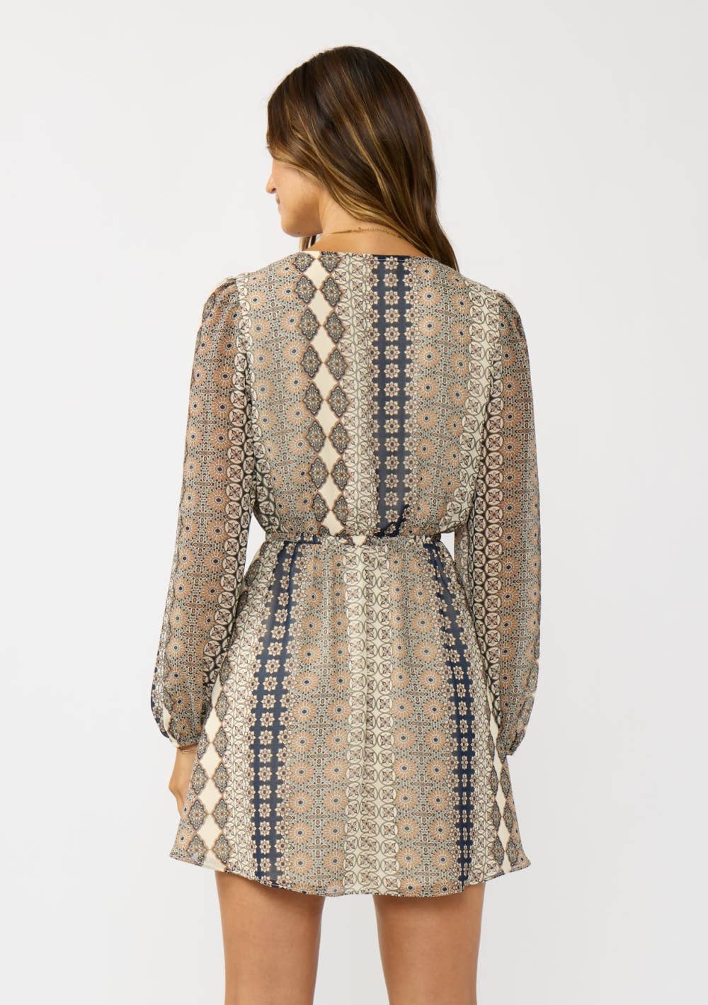 Felicity Surplice Tie Waist Mini Dress PREORDER