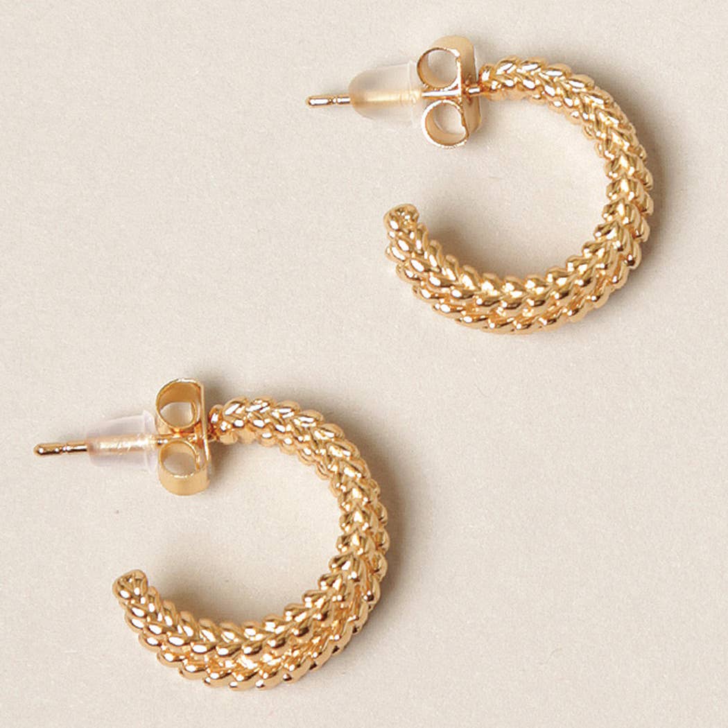 Deb 14K Gold Dipped Hoop Earrings