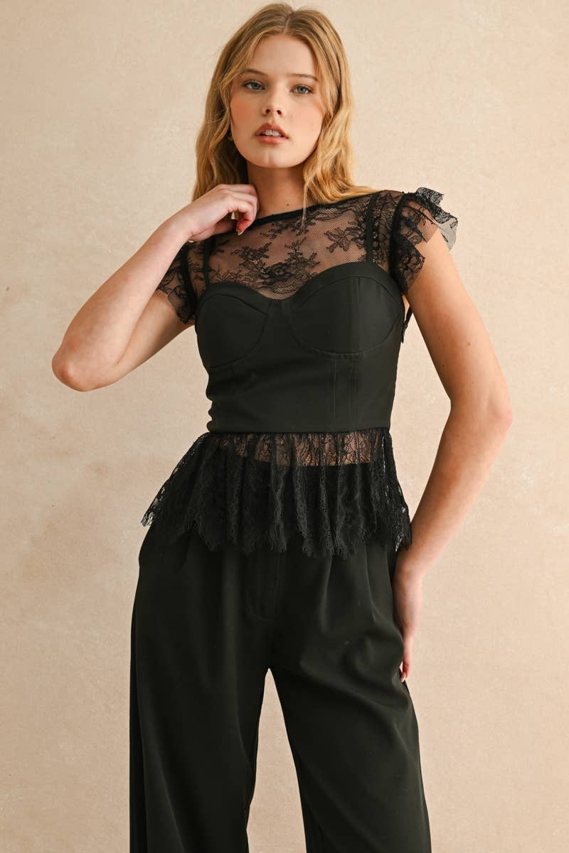 Everleigh Peplum Top -In stores 10/10!