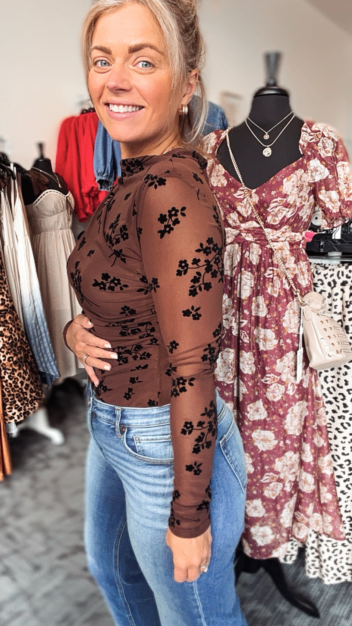 Bossie Floral Bodysuit Top