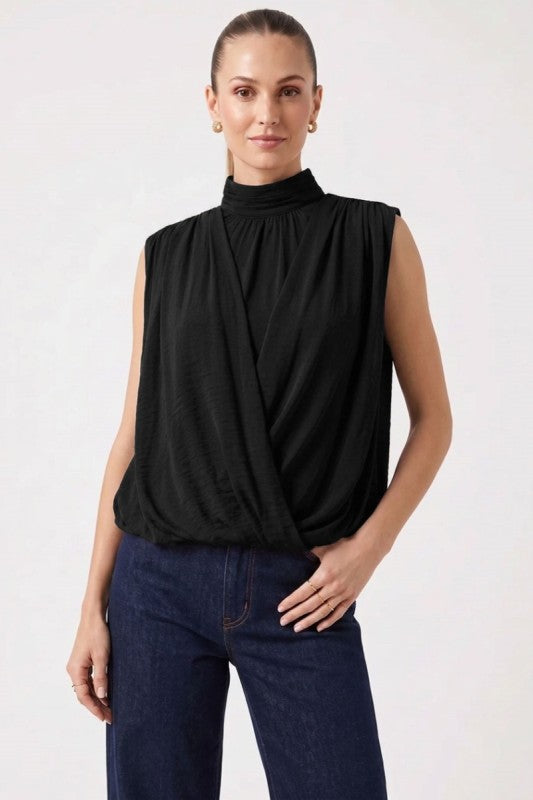 Ernie Chiffon Mock Tank Top