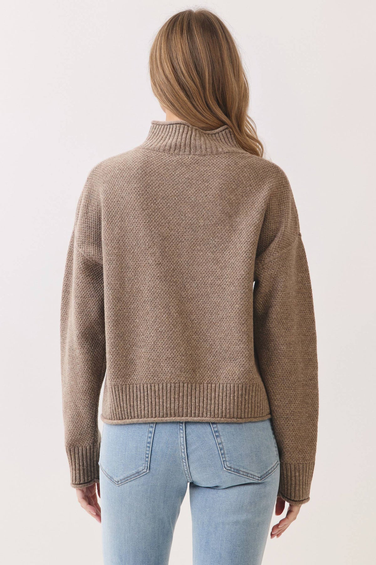 Vollie Mock Neck Long Sleeve Sweater Top