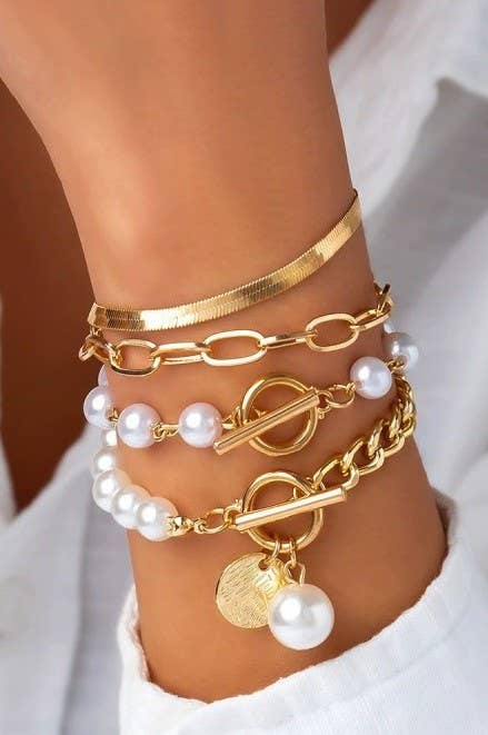 Codie Pearl Chain Bracelet