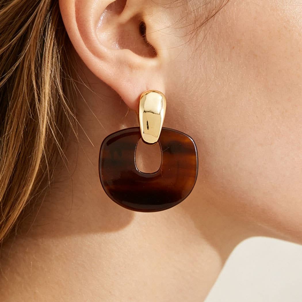 Vandry Geometric Drop Earrings