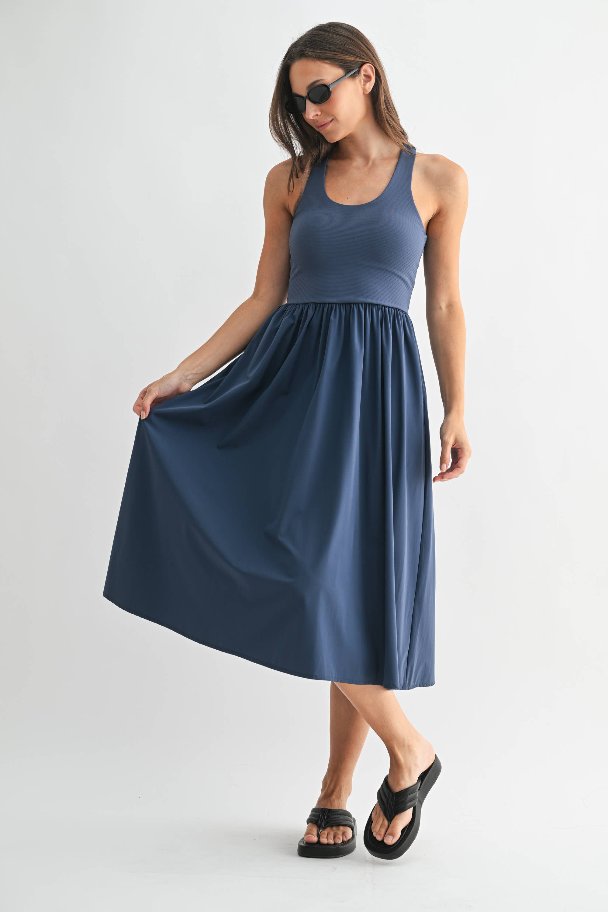 Bree Rib Tank Midi Dress