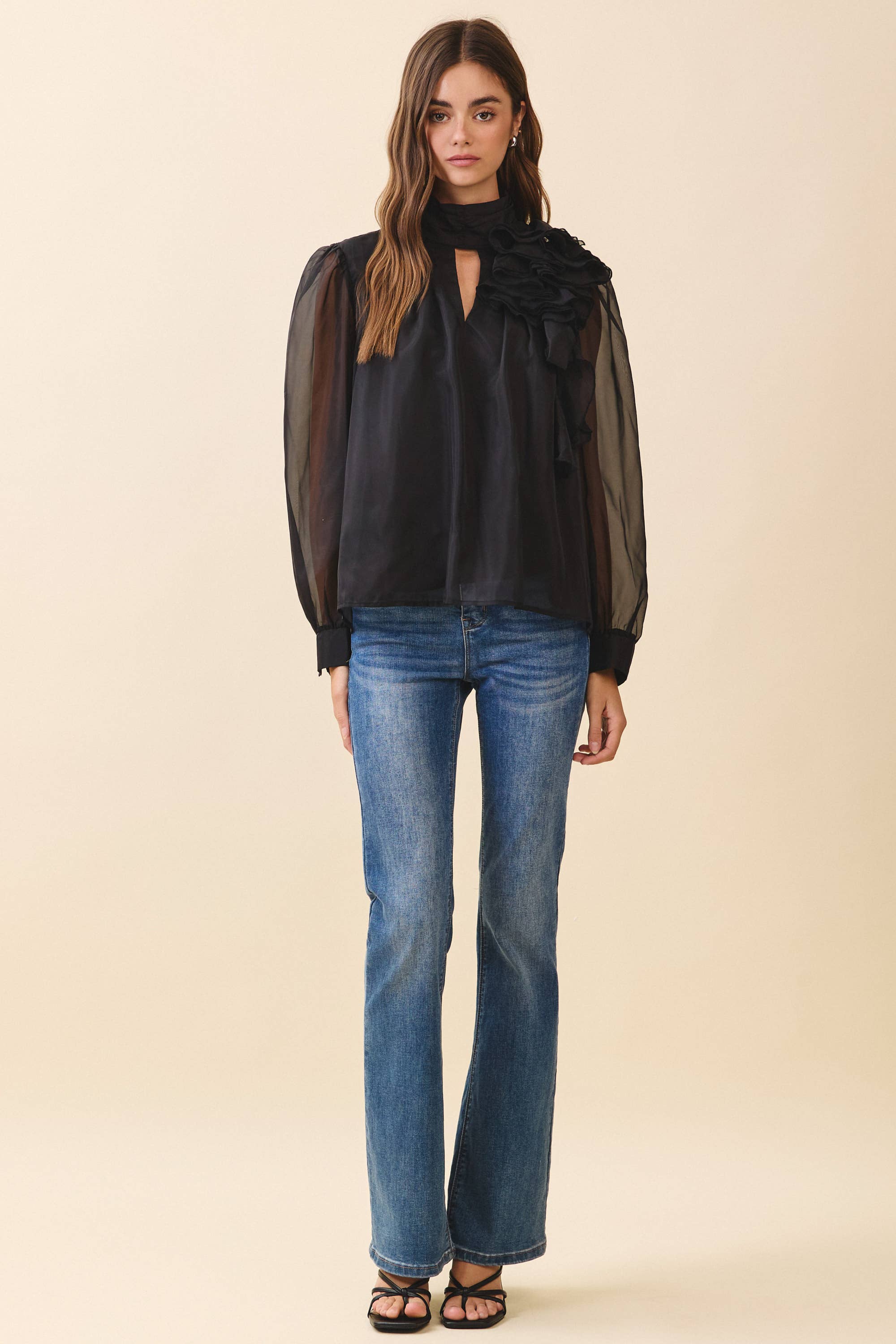 Heather Organza Blouse