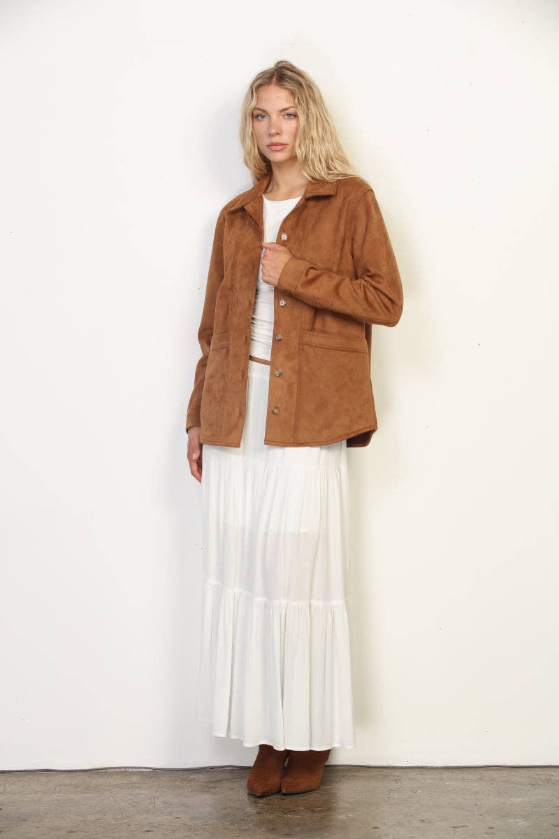 Garrigan Faux Suede Jacket