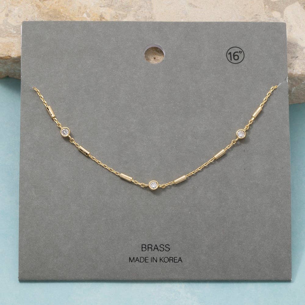 Adi Station Bar Chain Necklace