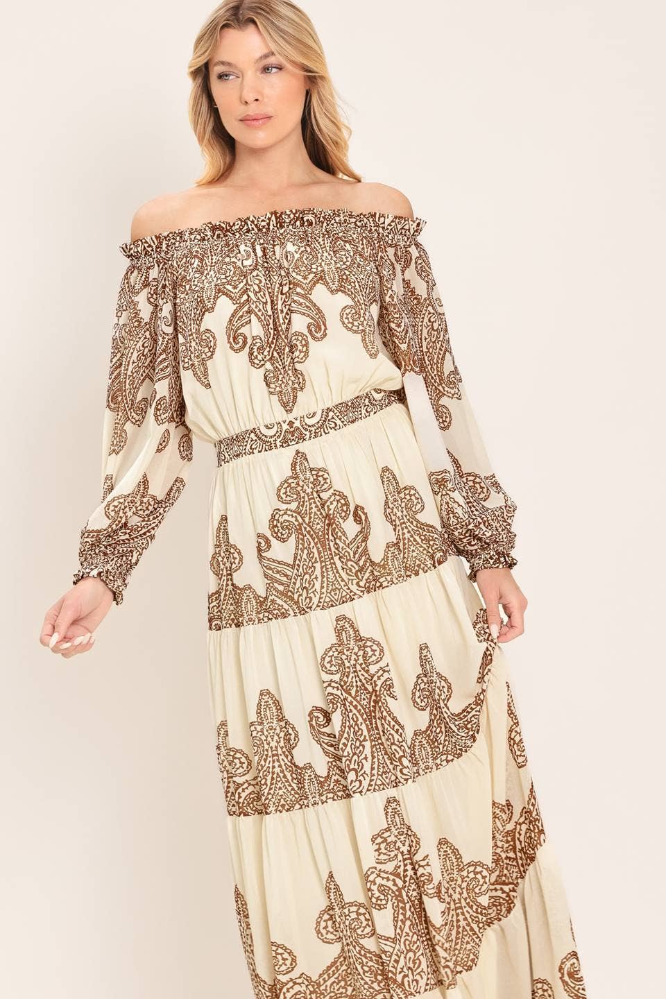 Yasmin Print Maxi Dress