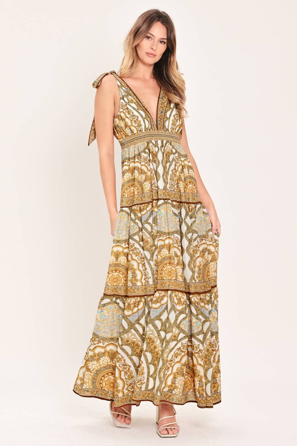 Vaughn Print Maxi Dress