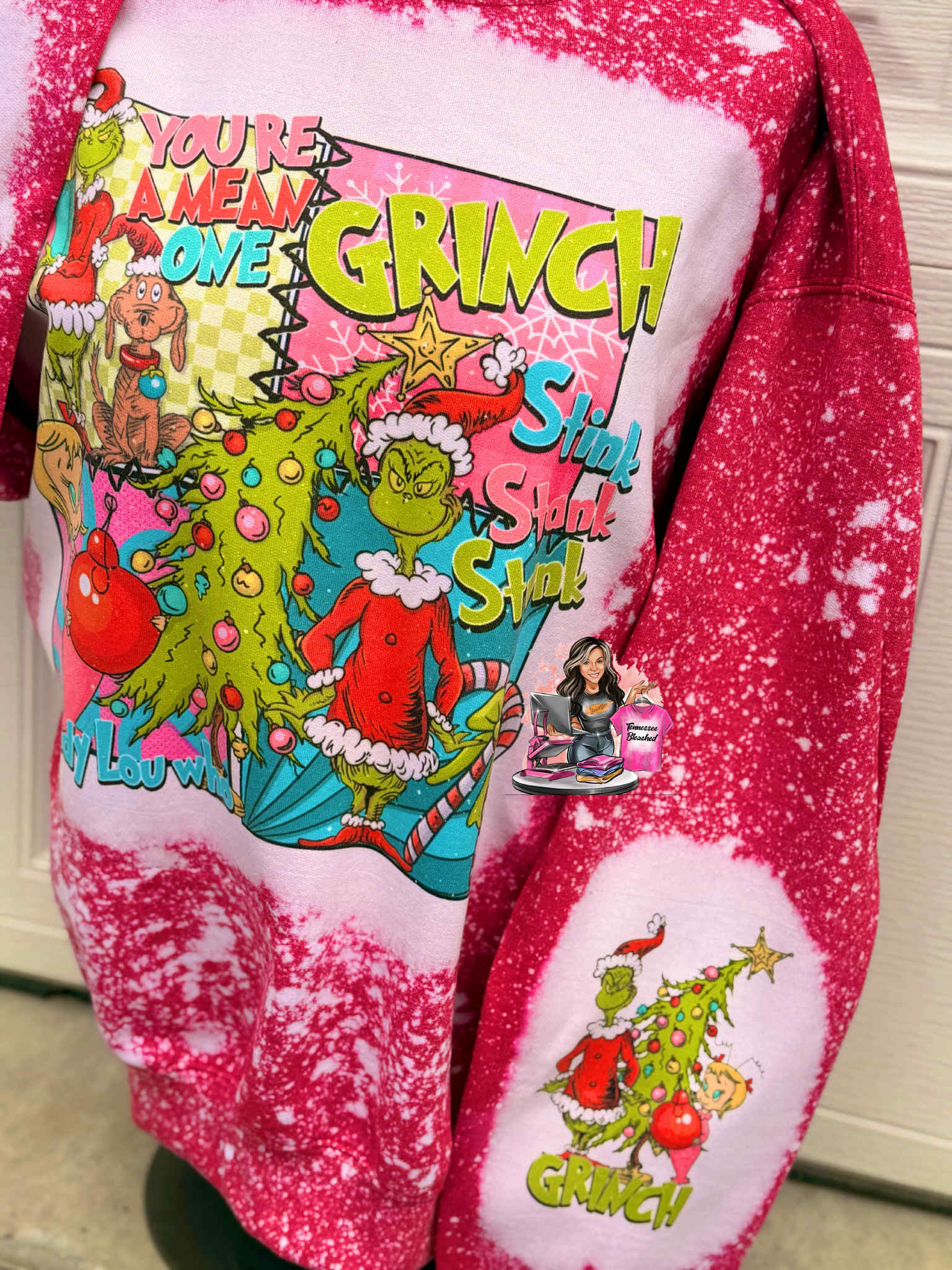 Festive Bleached Sweatshirt