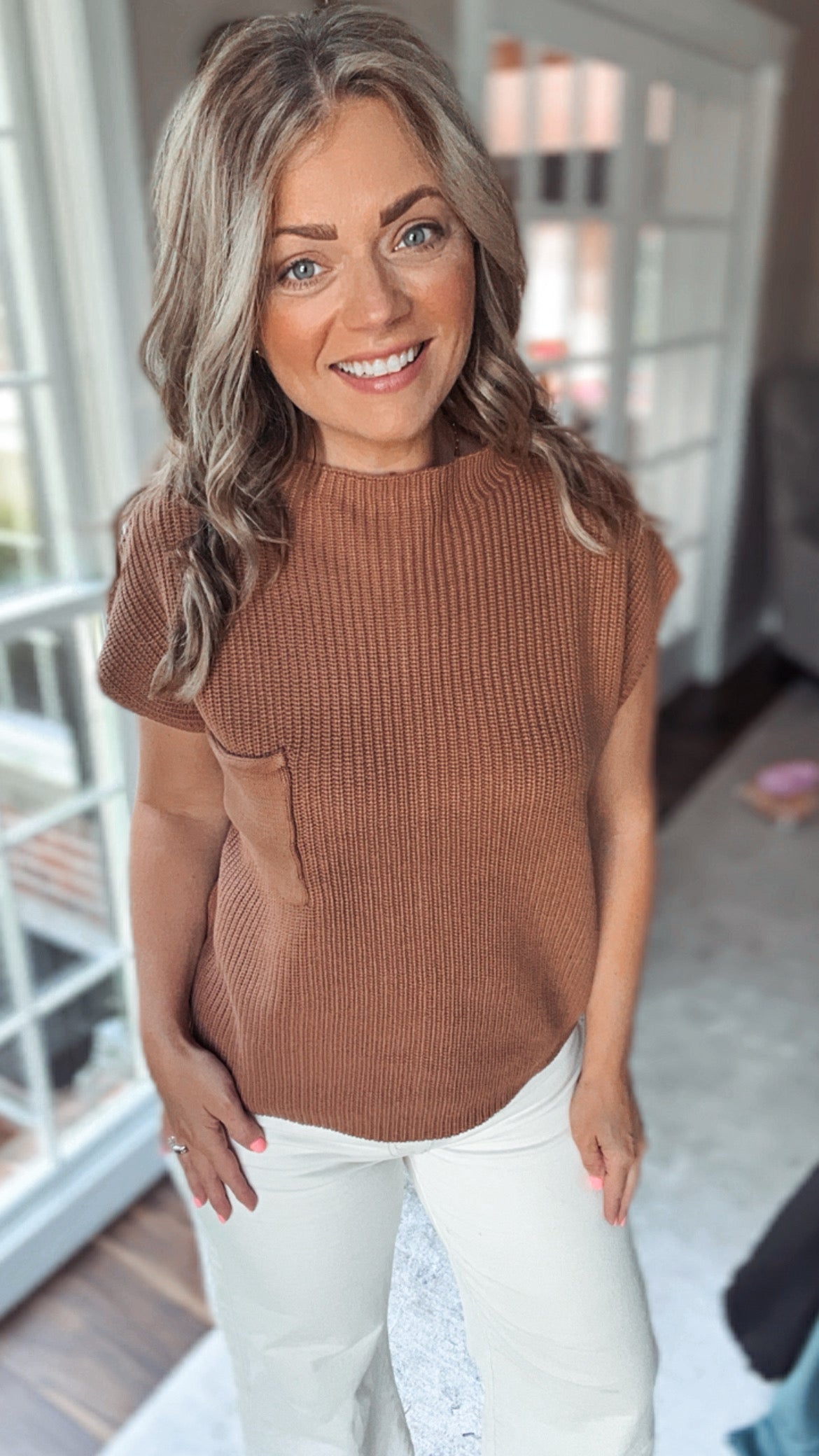 Theo Knit Pocket Top
