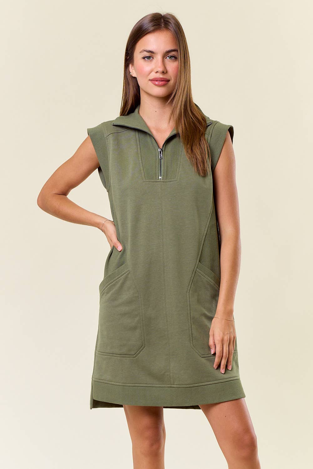 Billie Zip Mini Dress (2 Colors!)