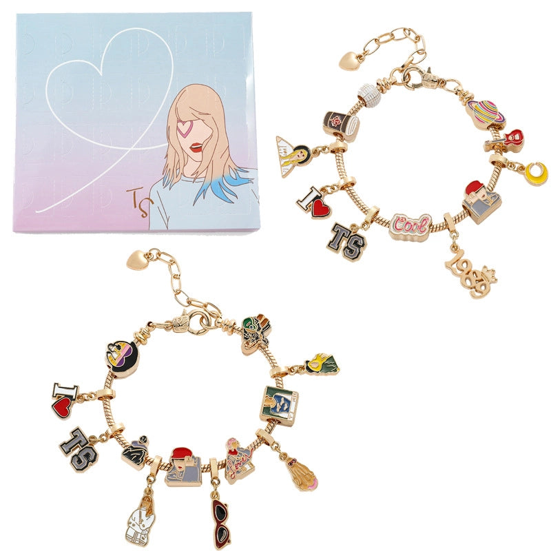 Taylor Swift Charm Bracelet and Necklace Kit