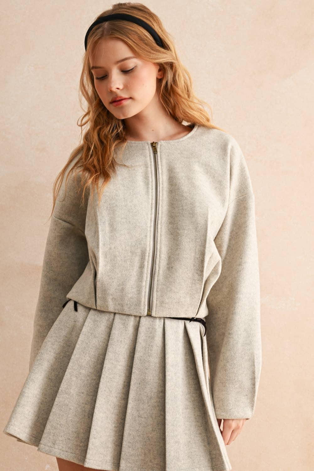 Eaton Front Pleat Jacket -In stores 10/10!