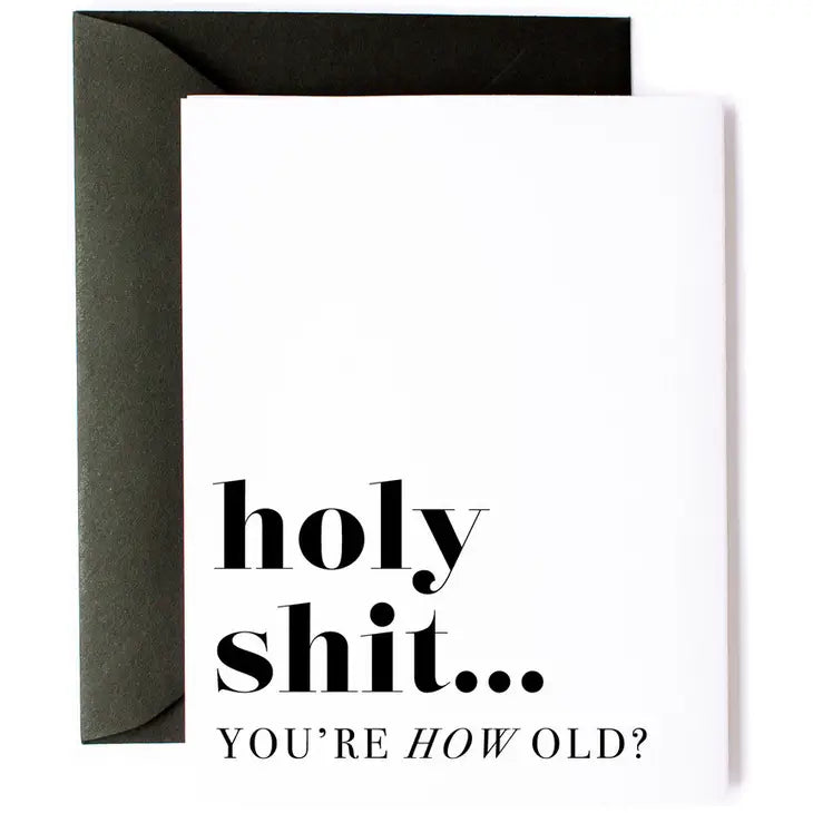 Holy $hit Birthday Greeting Card