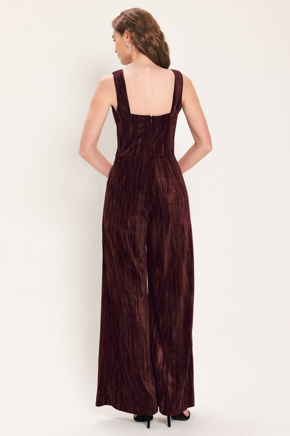 Cynthia Velvet Texture Jumpsuit
