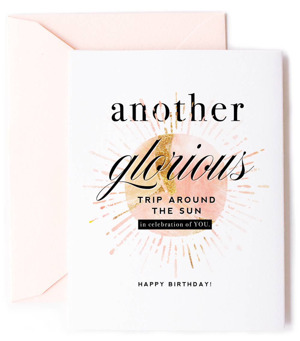 Trip Around the Sun - Inspirational Birthday Greeting Card