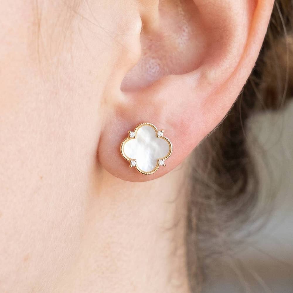 Barry Clover Stud Earrings