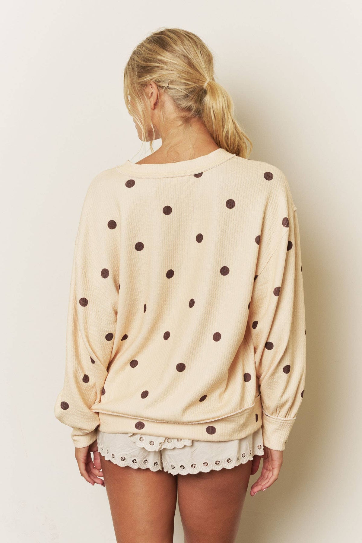 Paula Polka Dot Knit Top PREORDER
