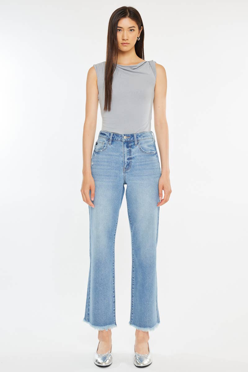 KanCan Lenni High Rise Slim Wide Leg Jeans