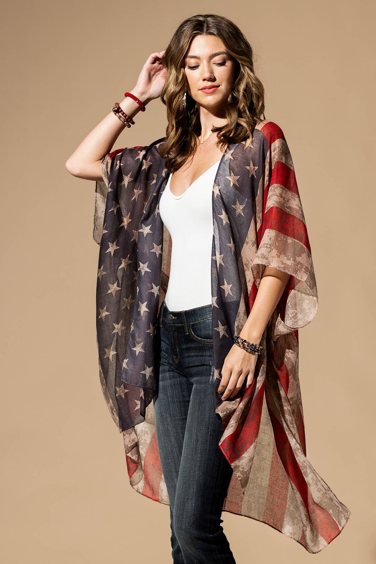 Soper Vintage Stars & Stripes Kimono