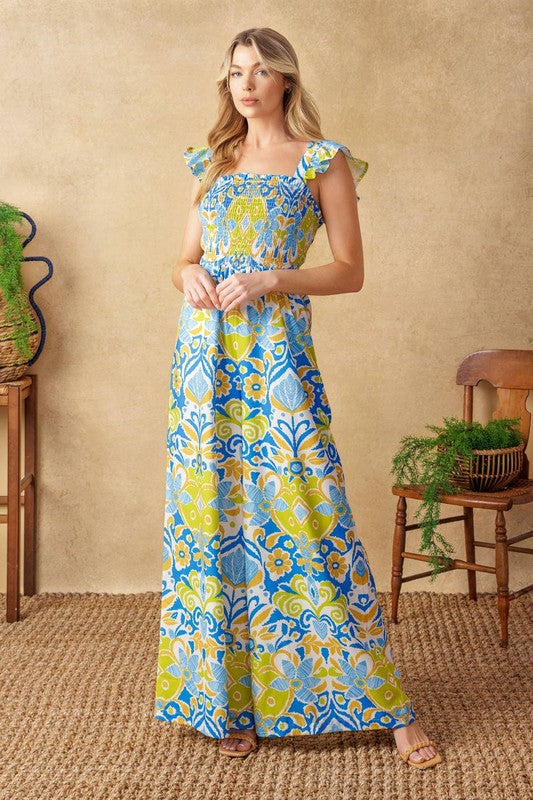 Sarah Print Jumpsuit