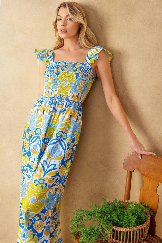 Sarah Print Jumpsuit